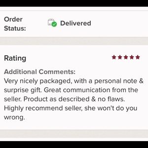 ⭐️ 5 STAR Rating ⭐️